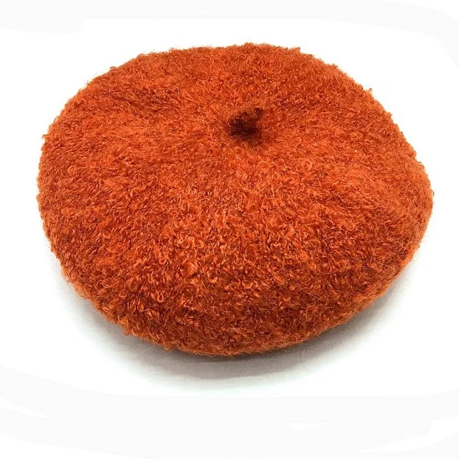 orange VISROVER alplaca женский шерстяной берет Женская вязаная шапка весна осень зима однотонная шляпа наивысшего качества Женская Boina - Цвет: orange