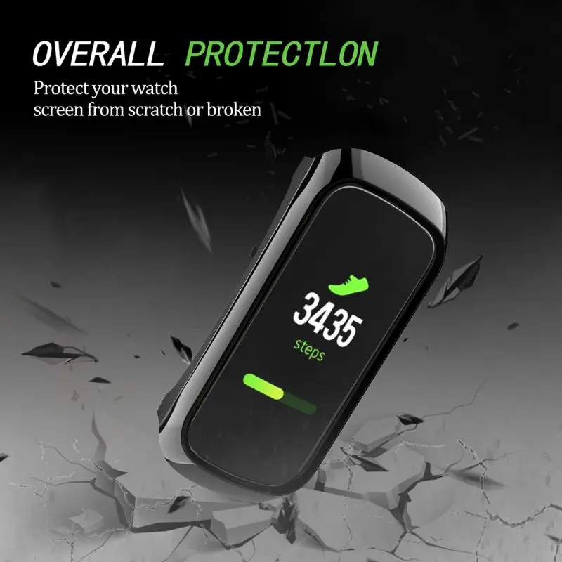 360 градусов ТПУ защитный чехол для samsung Galaxy Fit SM-R370 Смарт Браслет часы Покрытие оболочки аксессуары