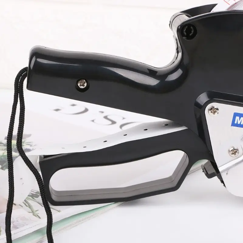

MX-H813 A-line 8 Digits Price Tag Gun Labeler Labeller Label Paper For Retail Store Pricing Tag Display Tool + Ink Roller