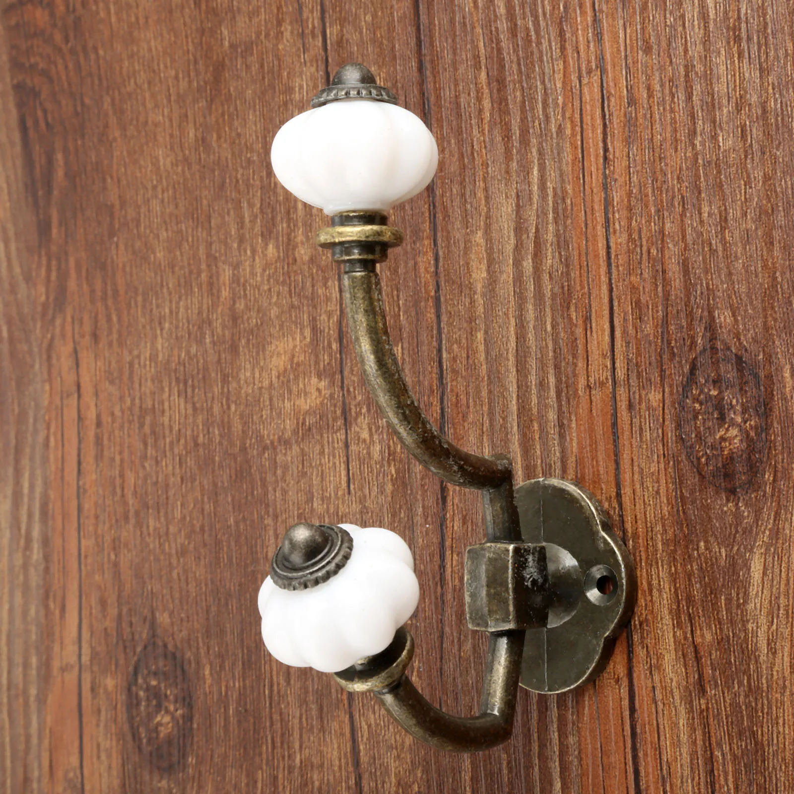 1Pc Antique Bronze Door Hanger Hooks Bathroom Wall Hanger Hats Bag Keychain Alloy Hook Coat Wall Hooks with Screws 125*95mm
