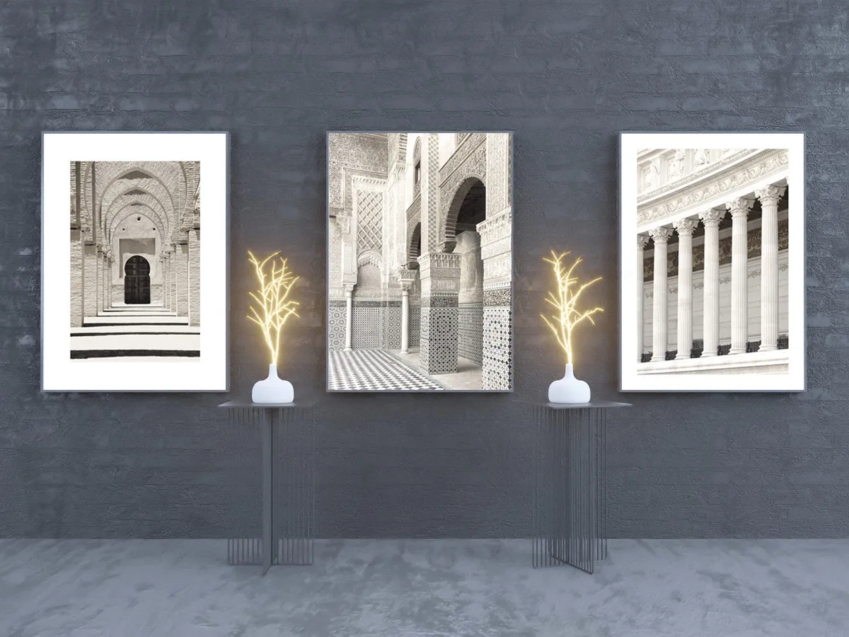 Elegant Architecture Flowers Living Room Graceful Wall Art Canvas Painting Poster Taste Paint By Numbers Paintings For |