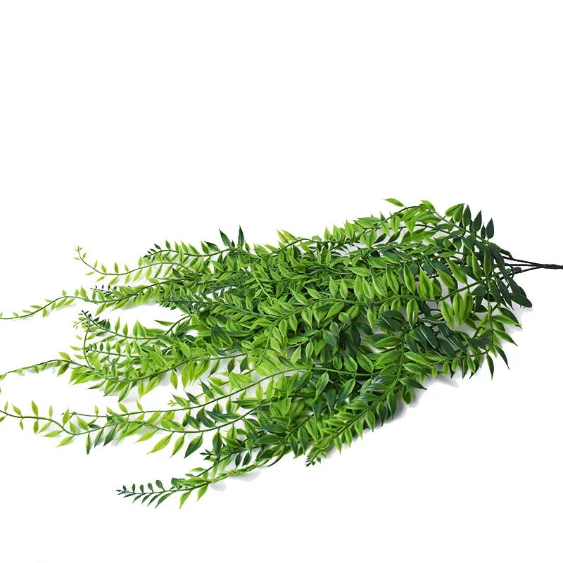 1 шт. 70 см 3-вилка настенная пластиковая бамбуковая трава Виноградная поддельная