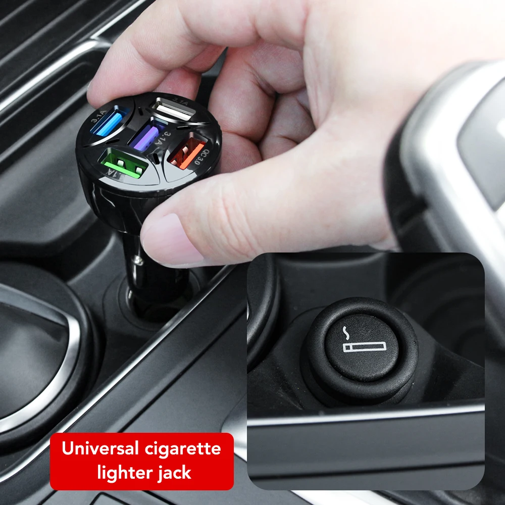 5 Ports USB Car Charge Quick LED Fast Charging for HAVAL H1 H2 H3 H5 H6 H7 H8 H9 M4 M6 Concept B COUPE F7x SC C30 C50 | Автомобили и