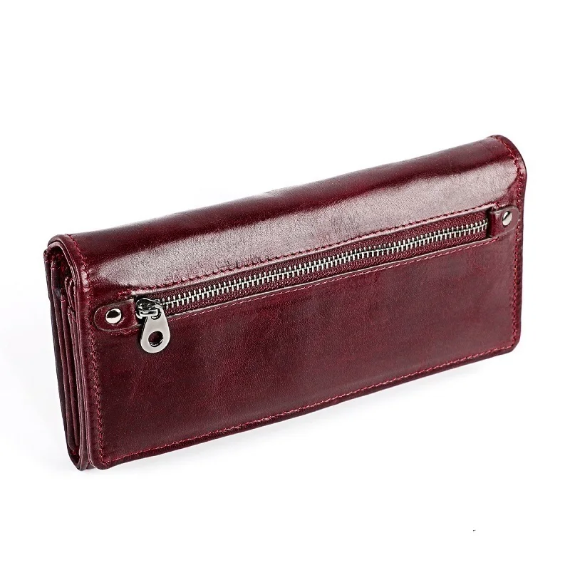 Long Clutch Wallets for Women Coin Purse Phone Pocket Genuine Leather Female Wallet Card Holder Money Bag Carteira