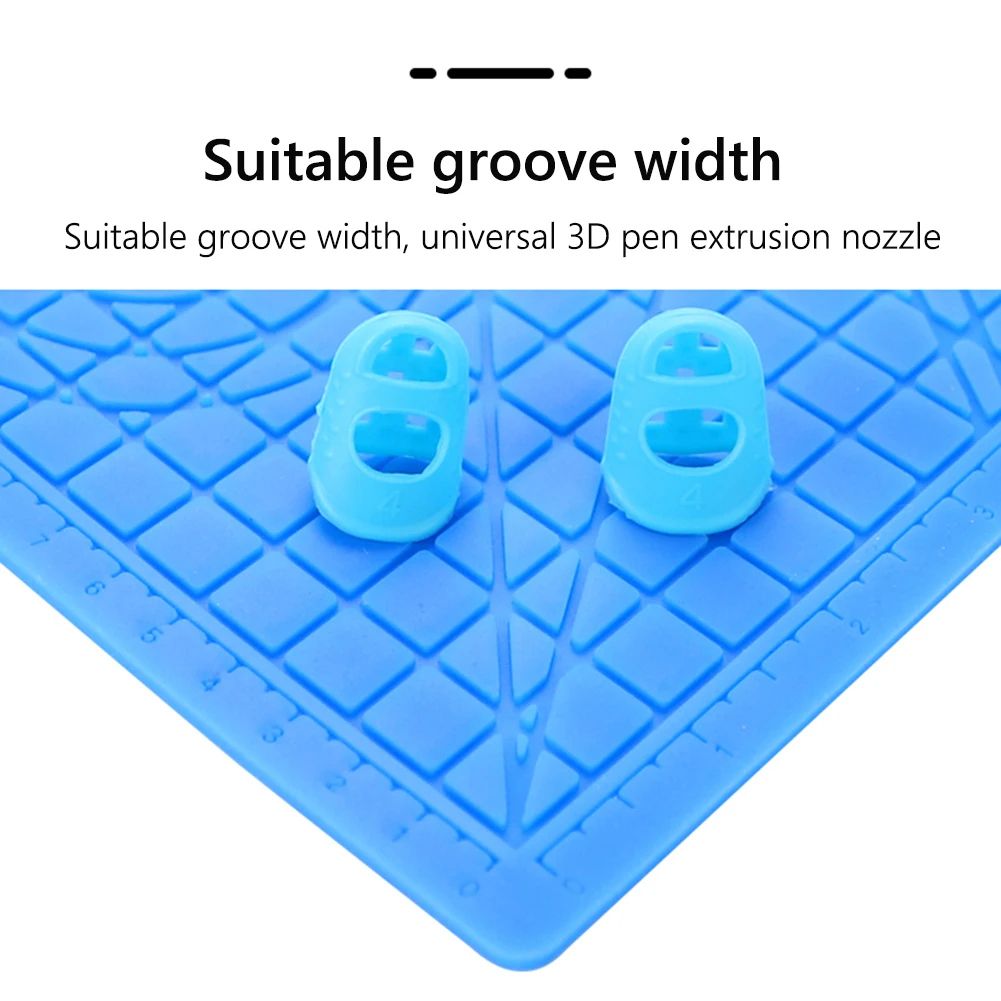 3d-ручка с силиконовым ковриком и 2 силиконовыми насадками для пальцев |