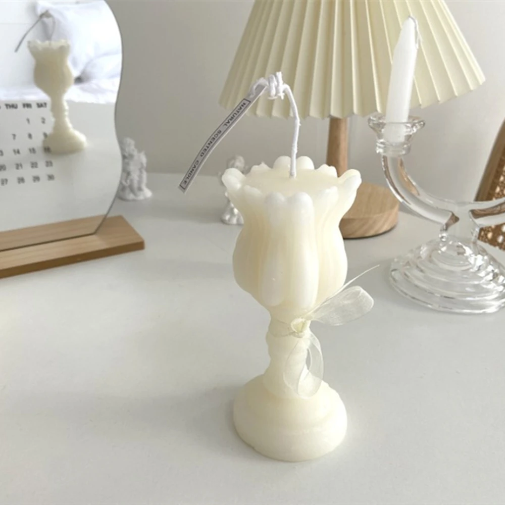 3d форма для свечи в виде тюльпана инструмент изготовления свечей из соевого