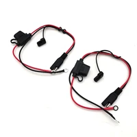2pcs quick connector sae splitter cord motorcycle battery charger adapter cable