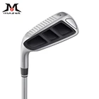 Клюшка для гольфа для левшей от MAZEL, черная клюшка для гольфа, Клин 45, 55 градусов, нержавеющая сталь (черная голова), обычная