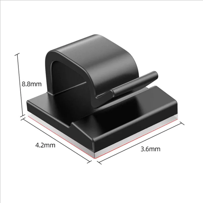 10pcs Self-adhesive Cable Organizer Management Car Winder Wire Holder clips for Mouse USB Charging Headphone | Электроника