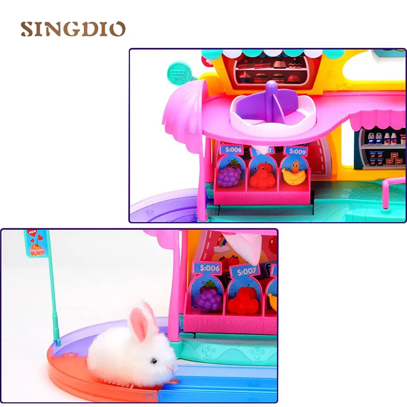 Детский парк аттракционов детский город удивительный трек рельсовый набор