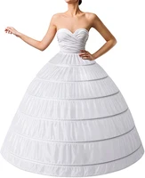 elegant chic hoop skirt full a line bridal dress gown slip petticoat for wedding dress crinoline underskirt ball gown