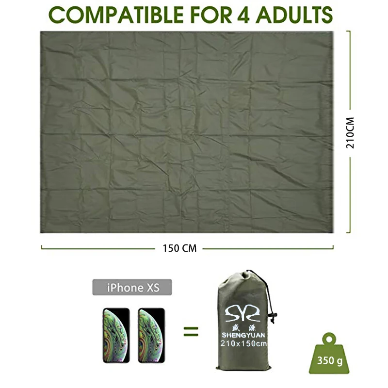 Портативный складной Сверхлегкий карманный коврик для кемпинга сна пикника