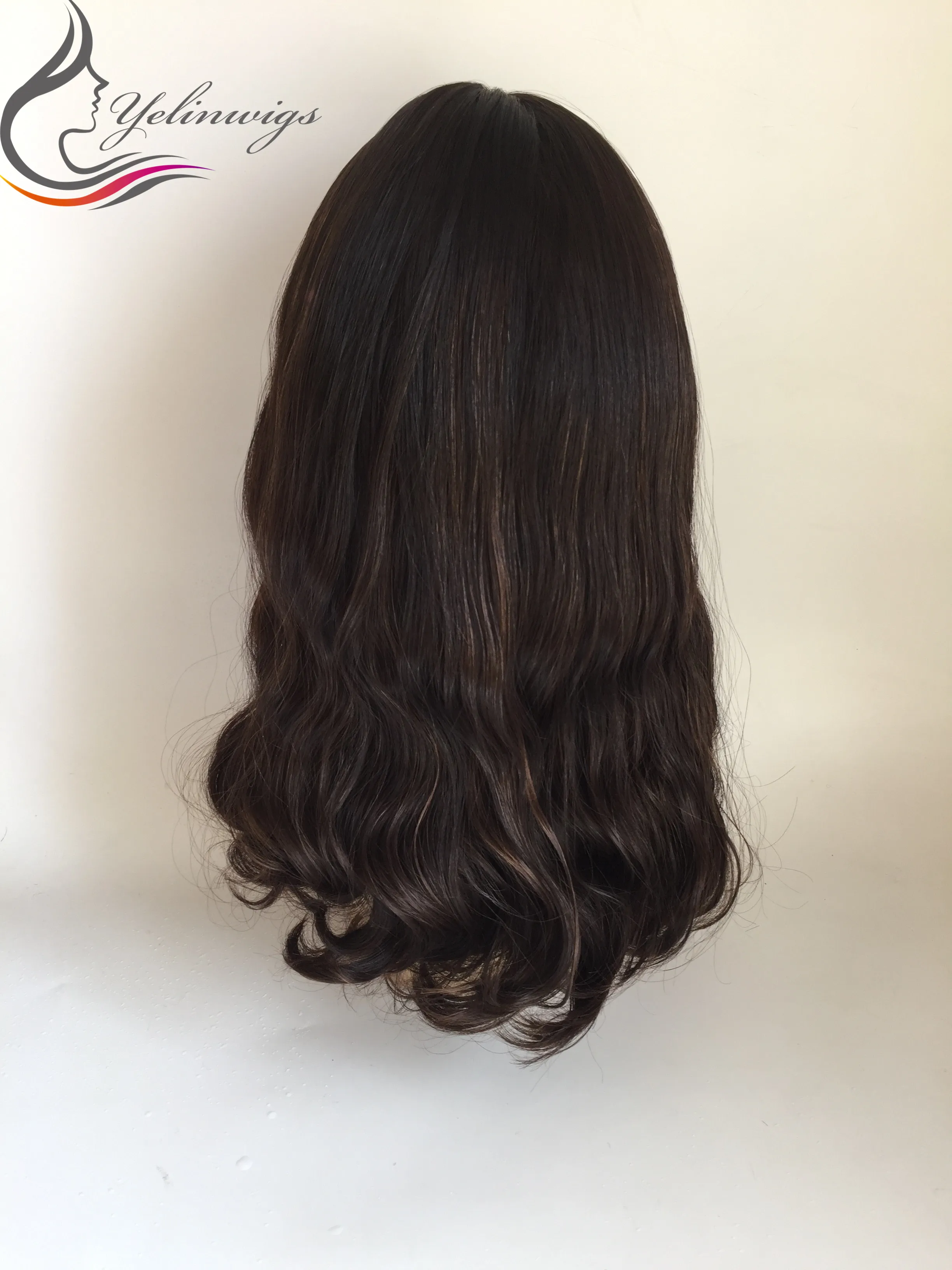 Высококачественный Европейский дневной еврейский парик Кошерный 4/6 года яркий