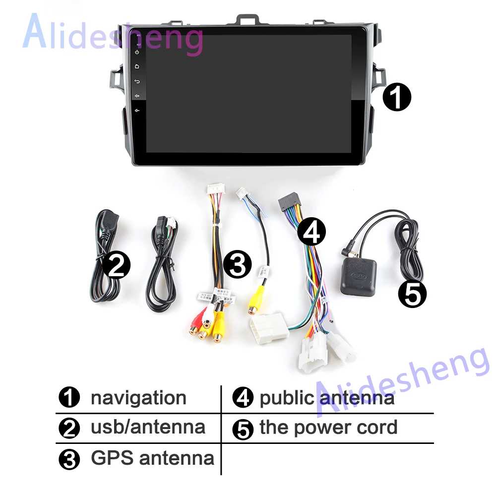 Автомобильный мультимедийный плеер 2 Гб ОЗУ Android 9 0 DVD для Toyota Corolla E140 150 2006 2007 2009 2010