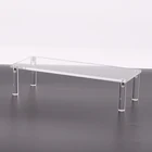 Прозрачный акриловый стеллаж для хранения косметики, съемный мультяшный персонаж, лестница, рамка, держатель для игрушки, модель автомобиля, кошелек, подставка для парфюма