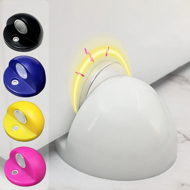 

Anti-collision New Strong Magnetic Door Stopper Door Holders Catch Floor Mounted Nail Free Door Stop Sticker