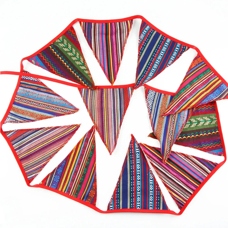 Флаги с 12 флажками 3 м баннеры этническим ветром флаги для палаток уличное