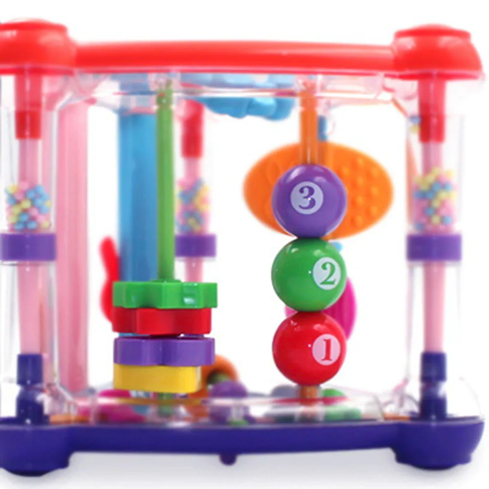 Infant Development Educational Hanging Toys Baby Activity Play Cube Toys ABS Plastic Safety Non-toxic For Newborn Rattle Toy
