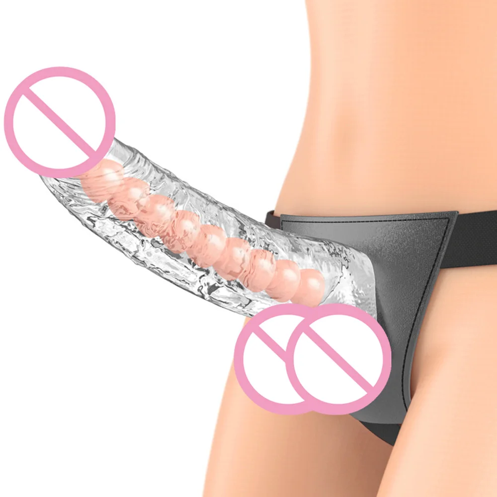Ремешок На Dilldo для женщин пенис штаны ношения прозрачный силиконовый