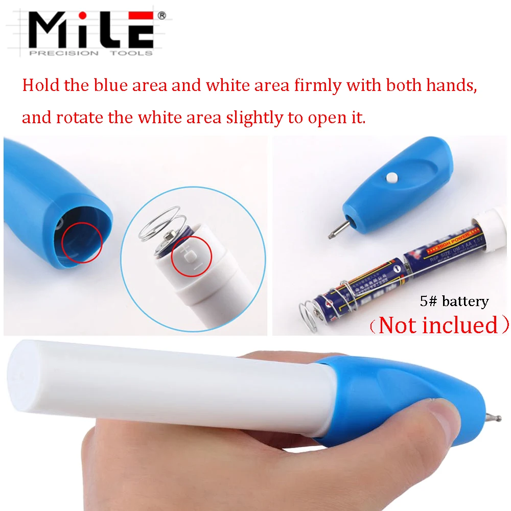 Высококачественная миниатюрная гравировальная ручка MILE Электрический