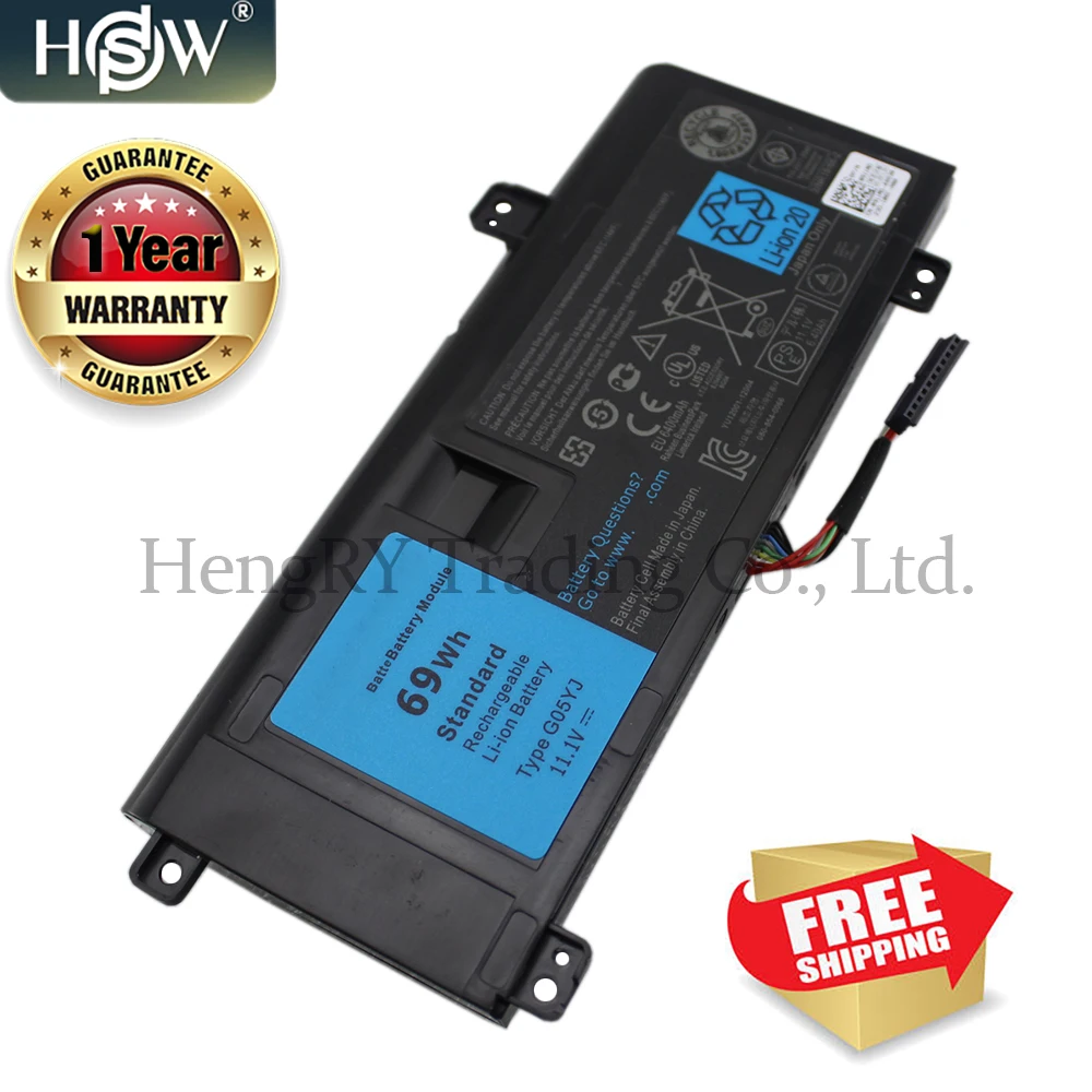 Аккумулятор HSW для ноутбука DELL Alienware 11 1 В 69Wh G05YJ 14 дюймов A14 M14X R3 R4 14D 1528 серия 0G05YJ Y3PN0