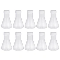 10pcs durable practical portable erlenmeyer flask conical flask for school indoor laboratory
