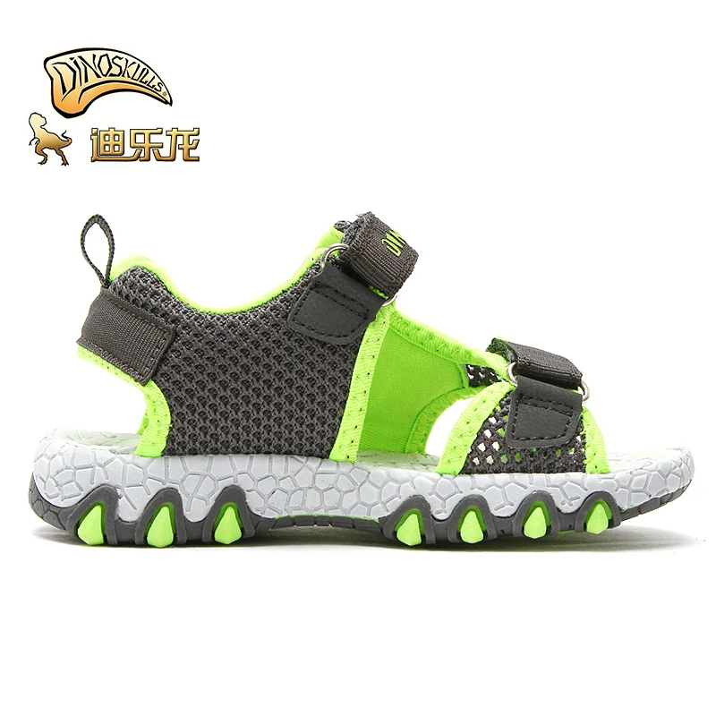 Сандалии Dinoskulls для мальчиков с динозавром летняя обувь детей 2020 светодиодный