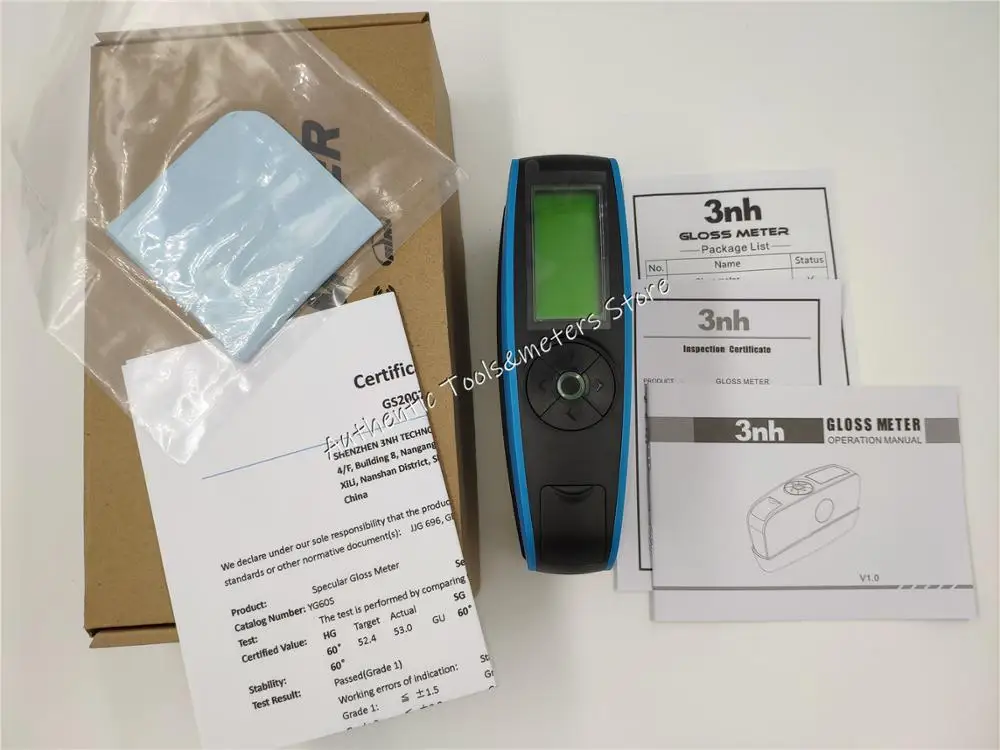 3NH YG60S 60 Degree Economic Gloss Meter Paints Ink Ceramic Marble Tester Surface Cleaning Measurement Glossmeter | Инструменты