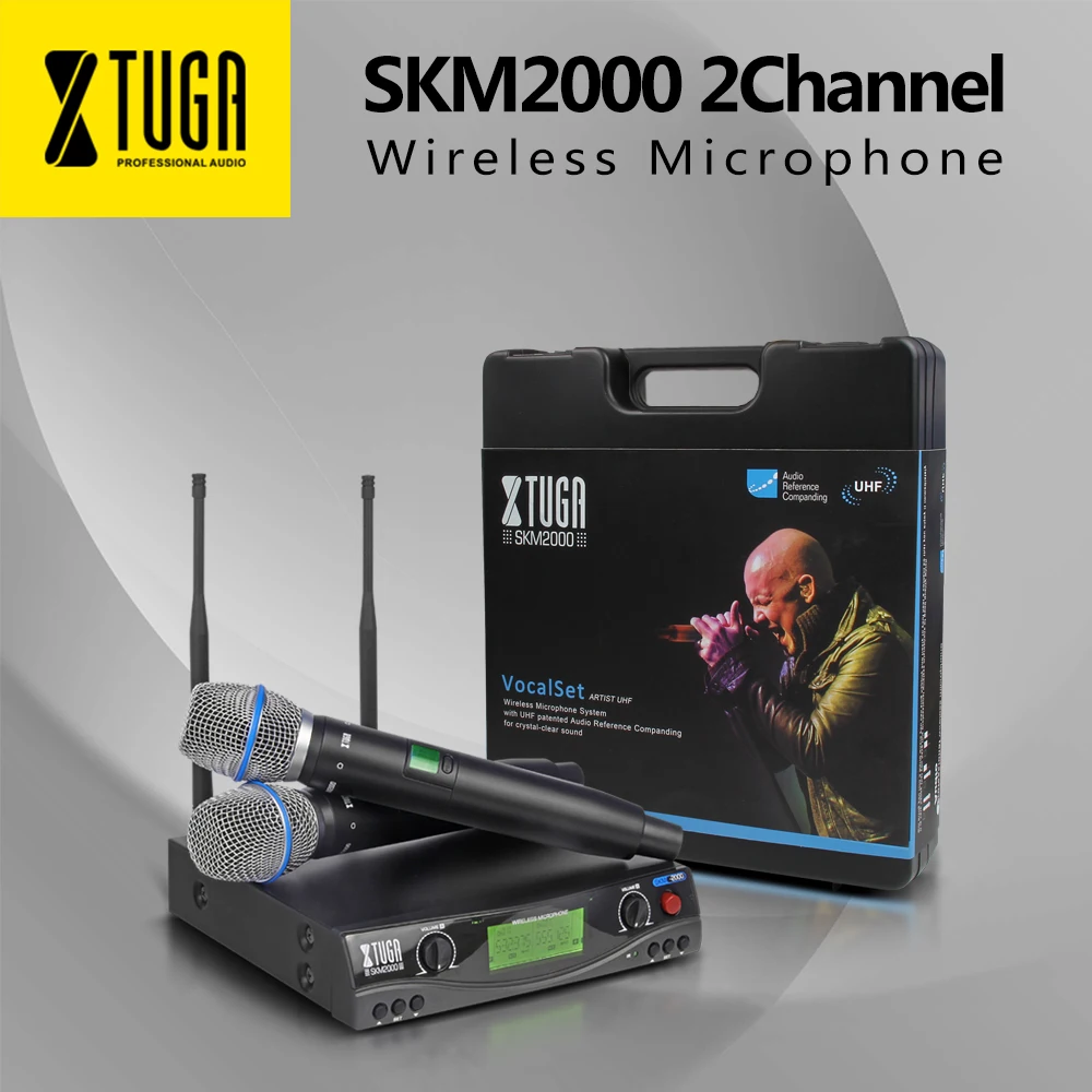 XTUGA сценическое исполнение беспроводной микрофон SKM2000 высокое качество автоматическая частота бар вечерние пение