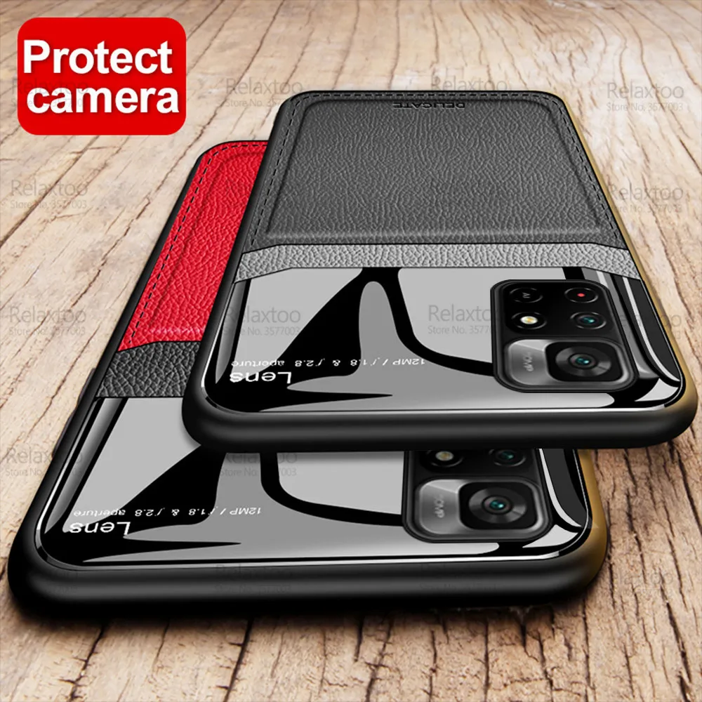 

For Xiaomi Poco X4 Pro 5G Case Leather Phone Cover Pocco X4Pro PocoX4 Little X 4 4X NFC Camera Shockproof Silicone Bumper Fundas