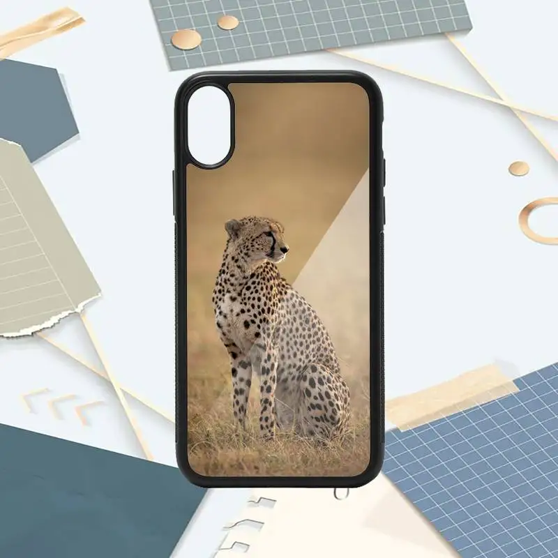 

Africa cheetah horror animal Phone Case PC for iPhone 11 12 pro XS MAX 8 7 6 6S Plus X 5S SE 2020 XR