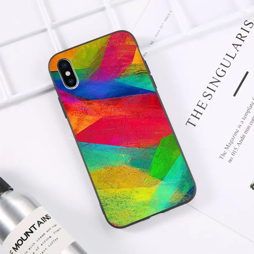 

HTxian Color paint box Coque Shell Phone Case for iPhone 11 pro XS MAX 8 7 6 6S Plus X 5 5S se 2020 XR case