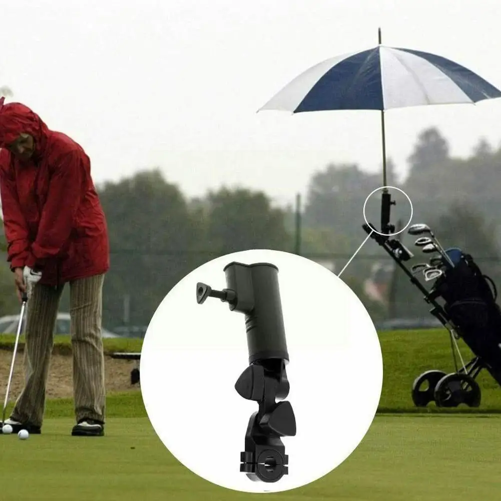 

1 шт. универсальная тележка для гольфа с двойным замком, ручки для зонта, прочная водонепроницаемая подставка для занятий спортом на открыто...