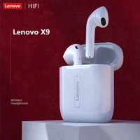 original lenovo true wireless earbuds x9 tws bluetooth 5 0 earphone charging box earphones 9d stereo sports headsets