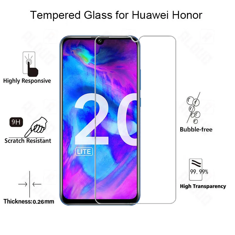 2 в 1 защита экрана закаленное стекло для huawei honor 20 lite 6 21 дюйма глобальная версия