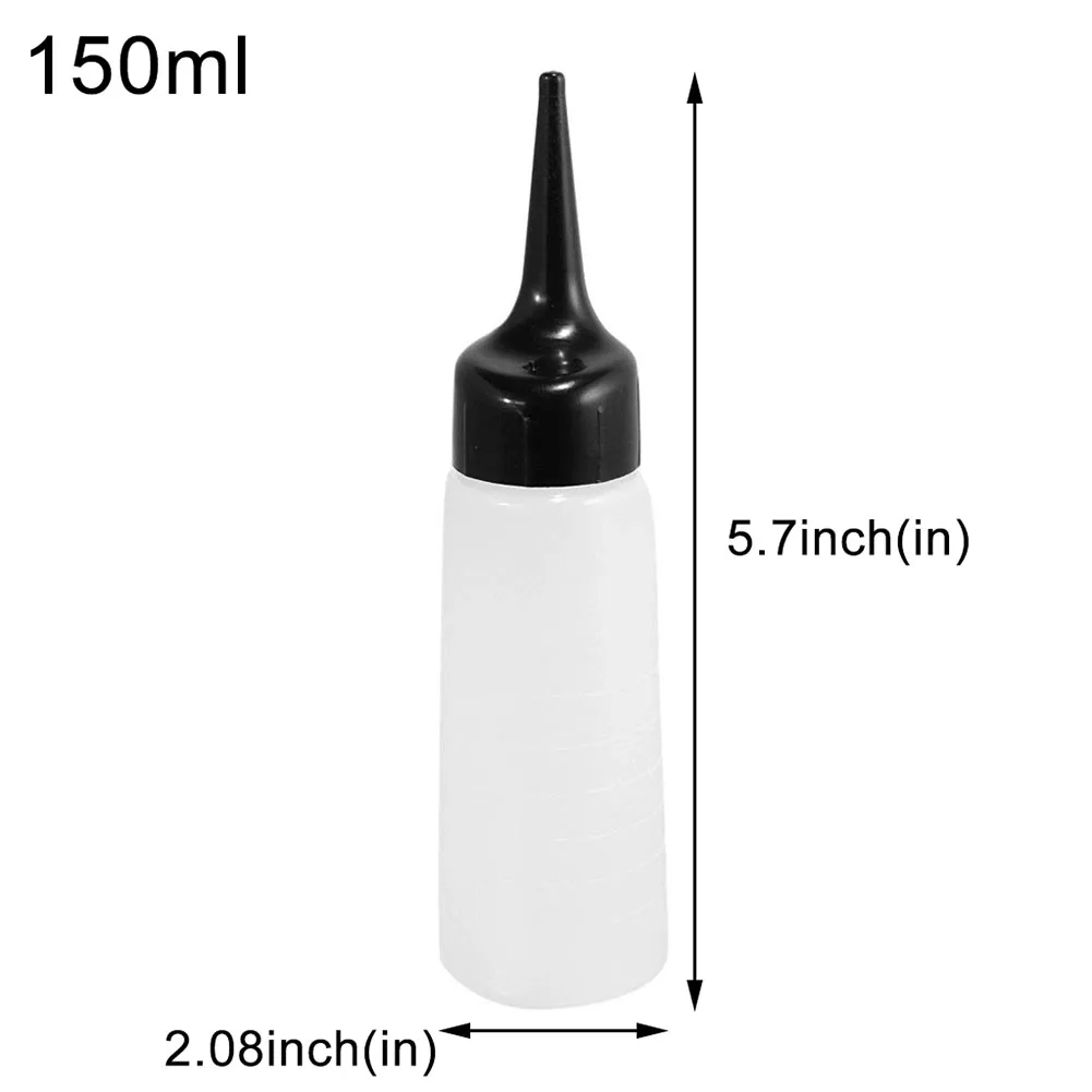 

1PC Plastic Leakproof Applicator Bottle Salon Hair Cleaning Washing Pot Long Tip Applicator Bottle For Hair Color Applicator