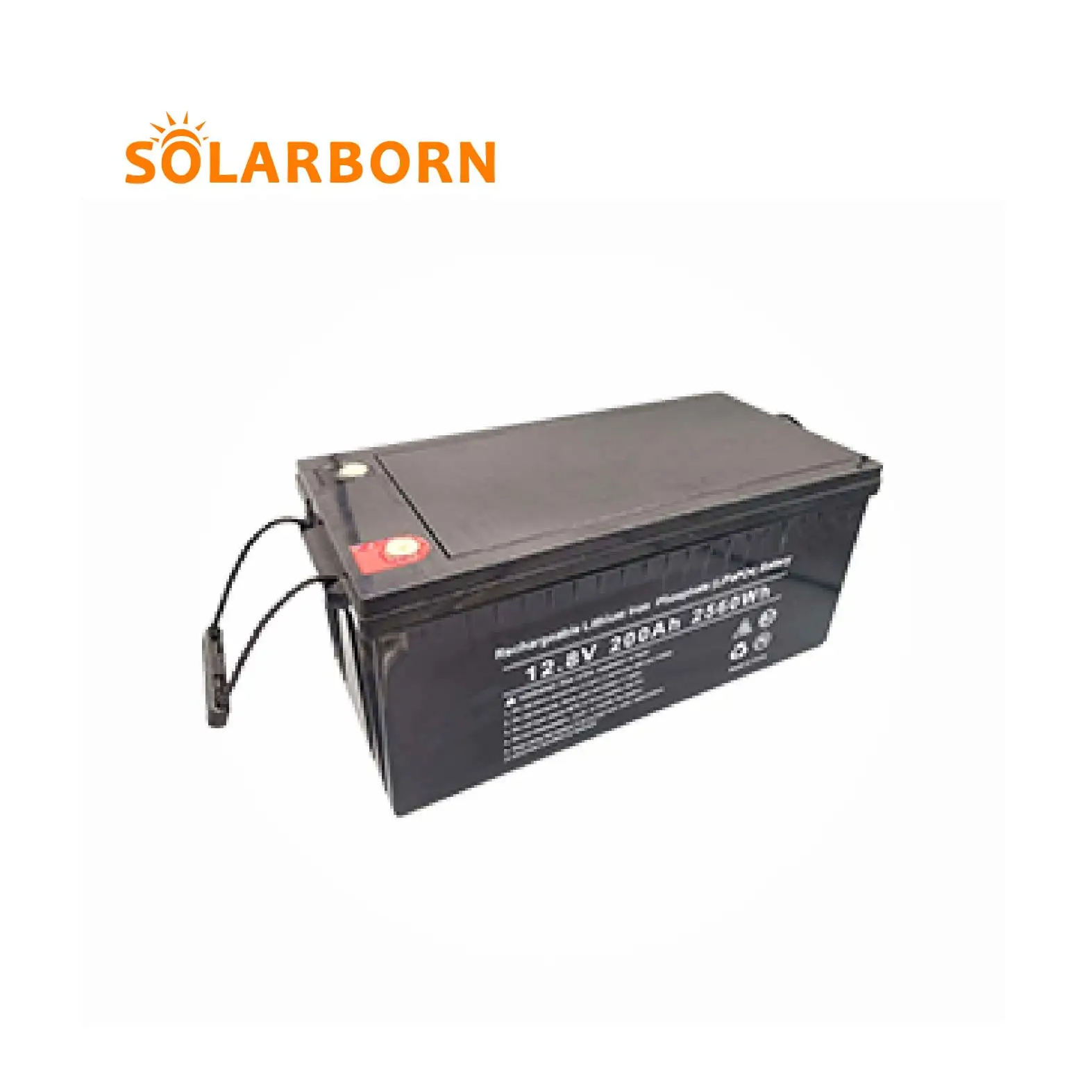 

Solarborn portable Deep Cycle Gel 12v 200ah energy bank power generator lithium solar battery for solar storage