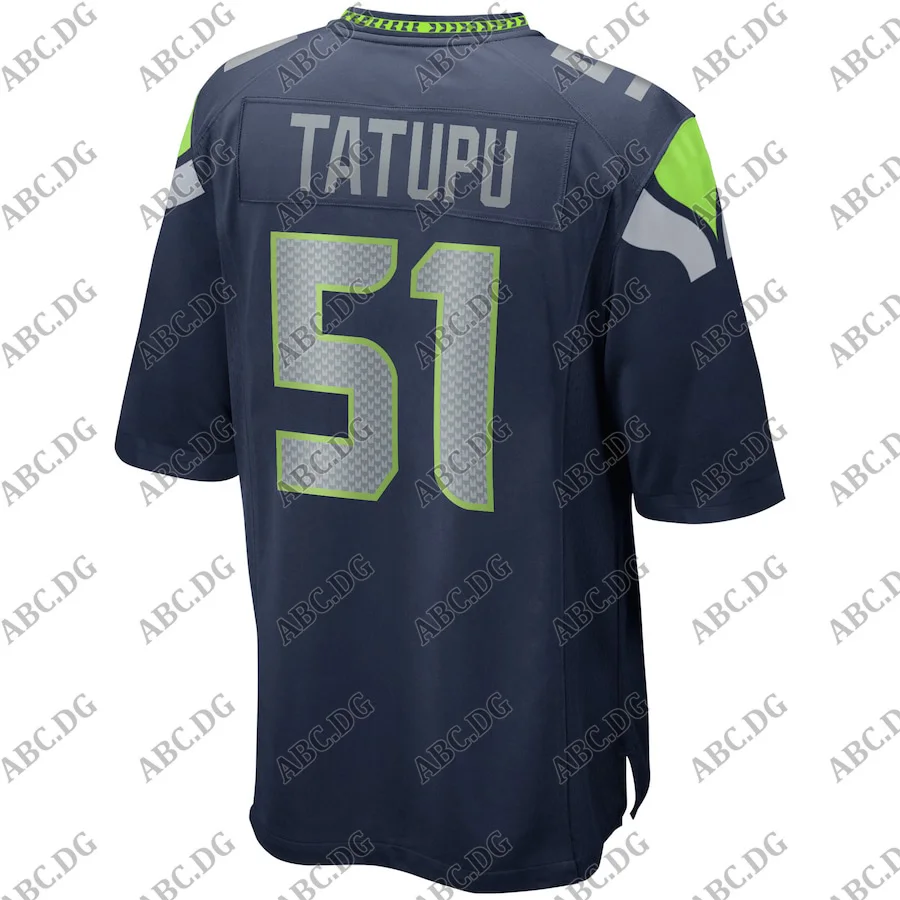 

Men Women Kid Youth Seattle Lofa Tatupu College Navy Game Retired Player Jersey