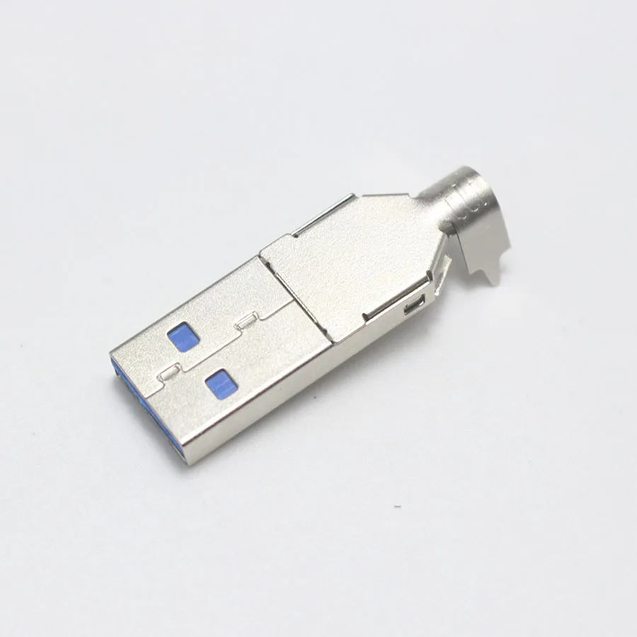 2/5/10pcs/lot DIY USB 3.0 male connector jack soldering type socket 3 in 1 for Cable | Обустройство дома
