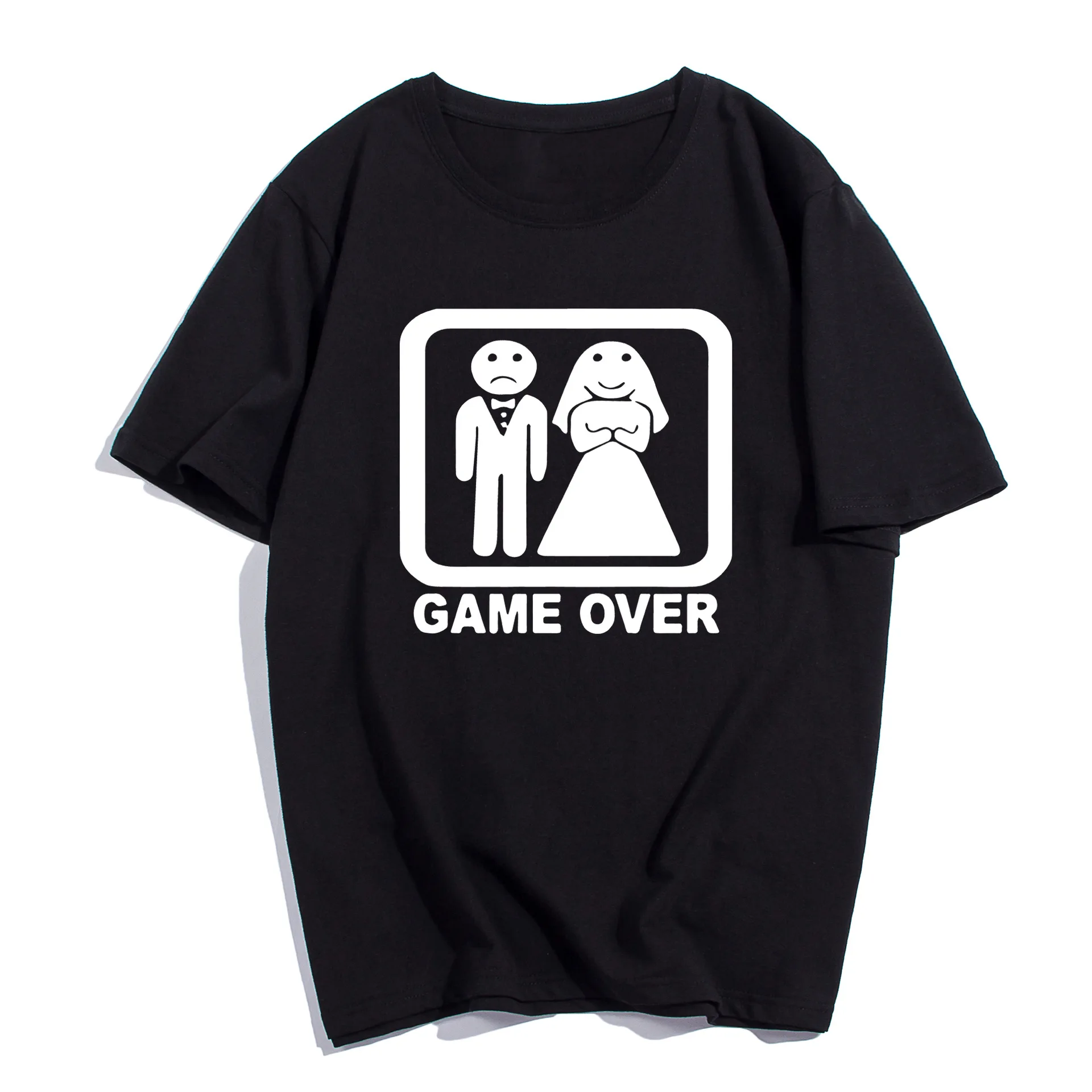 Оригинальная Мужская одежда футболка хипстерская для одной свадьбы летняя