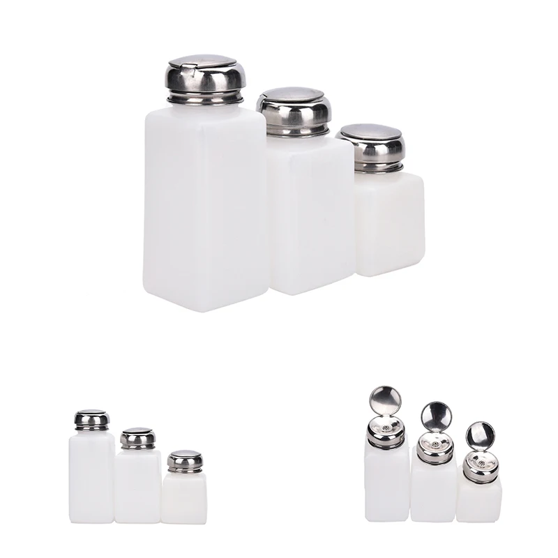 

1 шт. жидкий спиртовой пресс для удаления лака для ногтей Диспенсер Очиститель насосная бутылка,