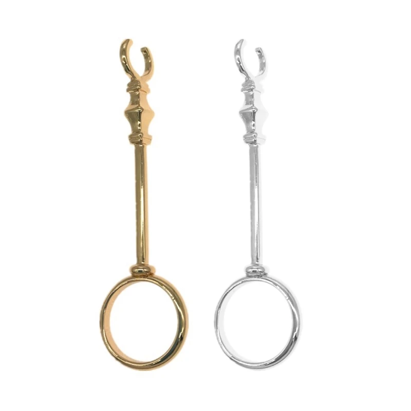 2x женское элегантное ретро кольцо для курения нефритовое с полкой