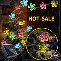 outdoor solar lamp cherry flower 7m 50led solar string light for home garden decoration waterproof christmas party fairy lights