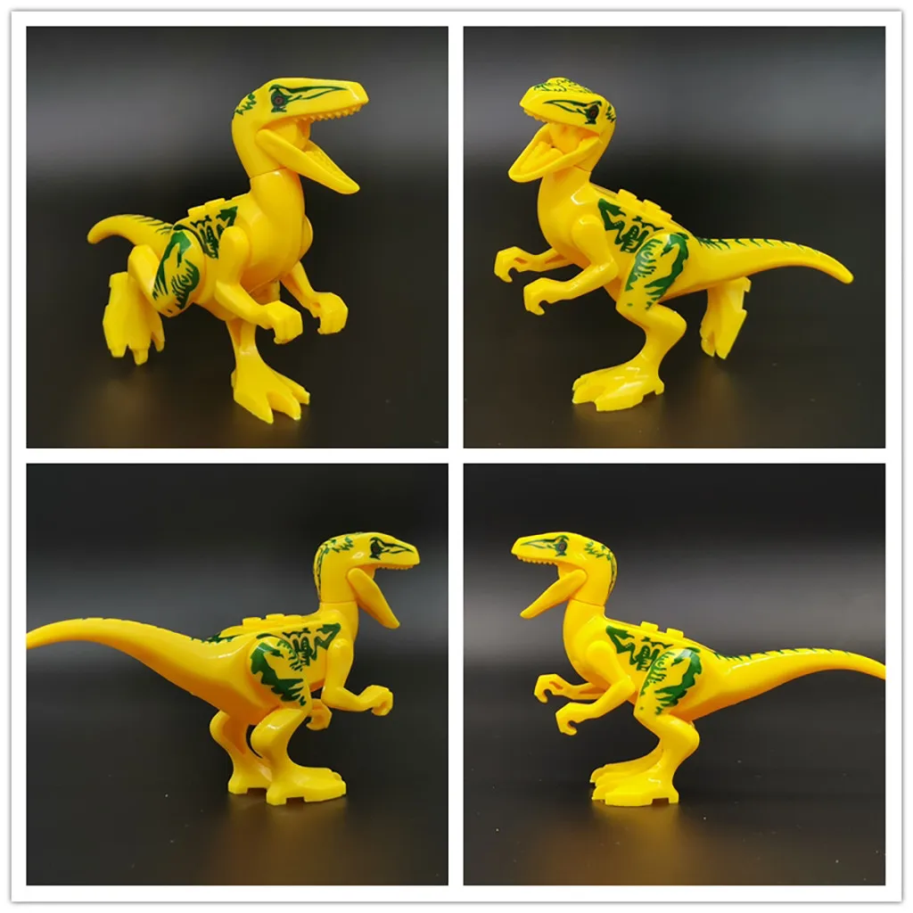 

Bambino ha messo insieme un tirannosauro giocattolo con jack brick e dinosauri modello di dinosauro simulato educativo giocattol