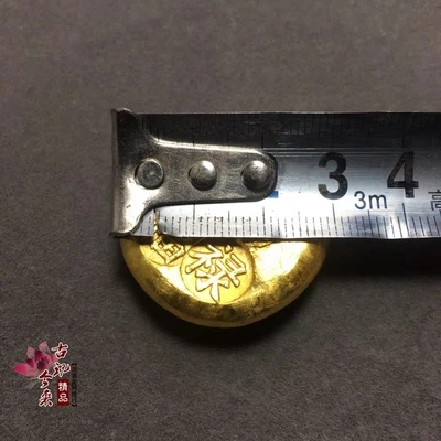 

Exquisite antique gilded (Qing Fu Lu Shou Xi. Round gold cake) home decoration handicraft ornaments