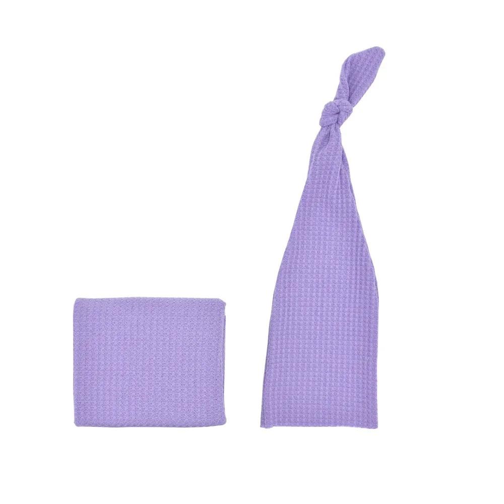 2 шт./комплект мягкие пеленки с шапкой для новорожденных мальчиков и девочек |