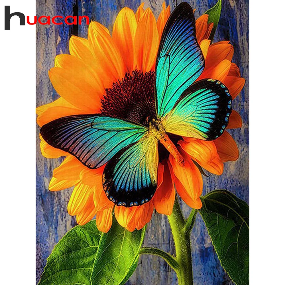 Алмазная 5d картина Huacan картины с цветами полная квадратная/круглая мозаика