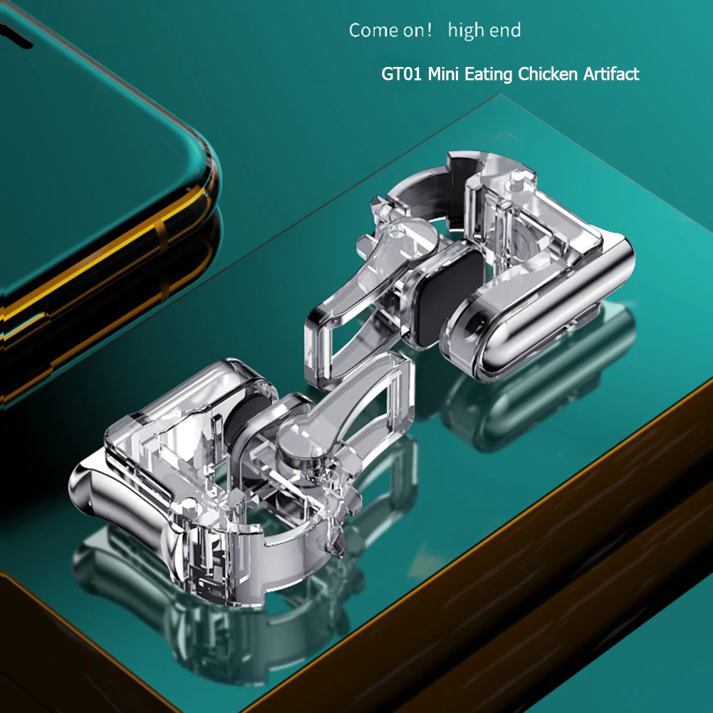 2 шт. мобильный телефон игра кнопка огня умный металлическая триггер шутер для