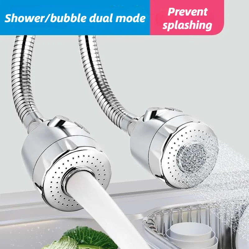 

360 Rotatable Bent Water Saving Tap Aerator Diffuser Faucet Nozzle Filter Water Filter Swivel Head Kitchen Faucet Bubbler