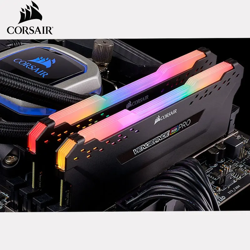 CORSAIR ddr4 pc4 ОЗУ 8 Гб 3000 МГц RGB PRO DIMM память для настольного компьютера поддержка
